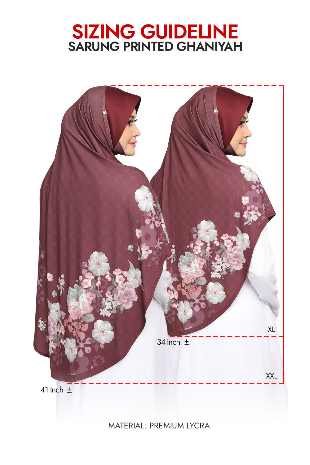 Sarung Printed Ghaniyah Peachy Melon